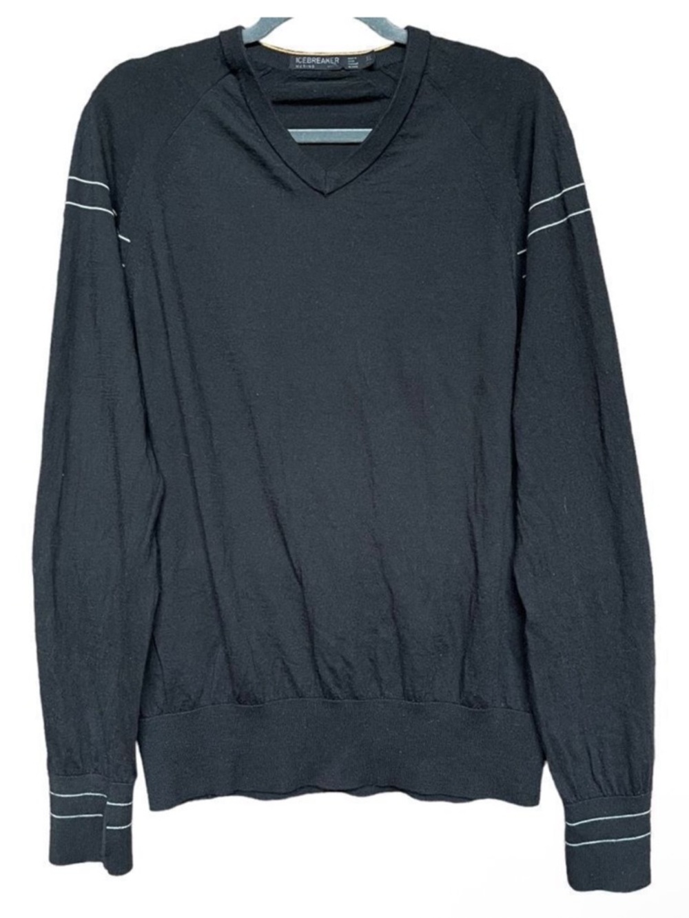 ICEBREAKER Men’s 100% Wool V-Neck Sweater XL